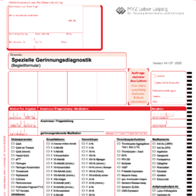 LAS-40 Spezielle Gerinnungsdiagnostik (Begleitformular)