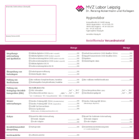 Materialbestellschein Hygiene 
