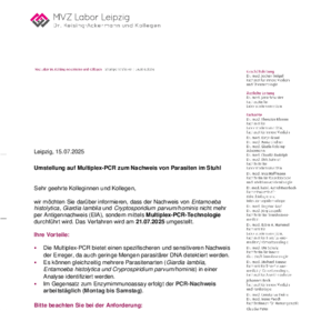 2025-07-02 Multiplex-PCR zum Nachweis von Parasiten im Stuhl
