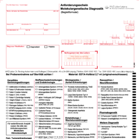 LAS-9 Begleitschein Molekulargenetik