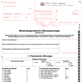 Molekulargenetische Hämostaseologie (Begleitformular)