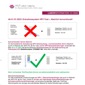Laborinfo HPV-Abstrichset 01.01.2023