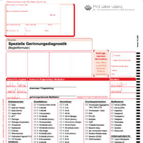 LAS-40 Spezielle Gerinnungsdiagnostik (Begleitformular)