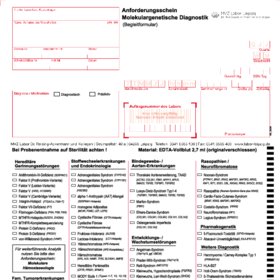 LAS-9 Begleitschein Molekulargenetik 